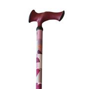 Stock-Fachmann® Bastón de altura ajustable ergonómico Super Soft Escort Burdeos, altura regulable de 76 a 98 cm, peso tara: 400 g, soporta hasta 100 kg, más seguridad y sujeción
