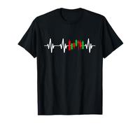 Stock Inversor Regalo Heartbeat Trader Dinero Vela Palo Camiseta