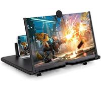 Stock Lider-Amplificador de Pantalla para Teléfono Móvil, Amplia Pantallas, 6D Pantalla del Lupa HD 12 Pulgadas Zoom 2-3 Veces, Ampliador Pantalla Movil para los Ojos para Ver Videos y Películas