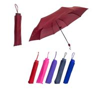 Stock Líder Paraguas, Antiviento, Plegable, Varillas, Compacto, Impermeable, Reforzado, Premium, Funda, Portátil, Viaje, Apertura, Cierre, Hombre, Mujer, Elegante (Burdeos)
