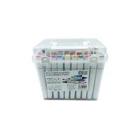 Stock Líder-Set de Rotuladores Duales: 60 rotuladores doble punta, rotuladores profesionales, caja rotuladores - Para uso en diseño, renderizado, cómics, proyectos de bricolaje. (60)