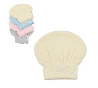 Stock Líder Toalla Secar Pelo, Toalla para Cabello, Toalla Microfibra, Secado, Rápido, Cabello, Ultraabsorbente, Antibacterial, Ligera, Compacta, Turbante, Mujer, Hombre, Viaje, Gimnasio (Amarillo)