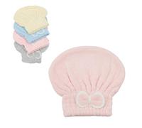 Stock Líder Toalla Secar Pelo, Toalla para Cabello, Toalla Microfibra, Secado, Rápido, Cabello, Ultraabsorbente, Antibacterial, Ligera, Compacta, Turbante, Mujer, Hombre, Viaje, Gimnasio (Rosa)