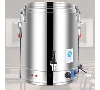 Stock Olla - Dispensador De Caldera De Agua Caliente De 30 L/40 L/50 L/60 L, Urna De Catering Comercial De Gran Capacidad De Acero Inoxidable, Control De Temperatura De 30-110 °C Ollas Rectas(50L)
