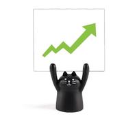 Stock Securities Bull Market Rise Make My Good Luck - Soporte para notas, diseño de gato negro