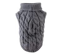 Stock Show - Articulaciones para patas de mascotas, para invierno, cálida, transpirable, suave, cómoda, ropa de punto para perros pequeños, aspecto de diseñador (gris, XL)