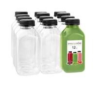 Stock Your Home botellas vacías de plástico con tapas