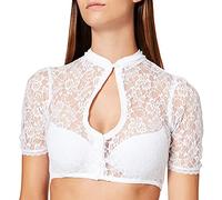 Stockerpoint Bluse B-5075, Trachtenblusen Mujer, Blanco, 34 (Talla del Fabricante:)
