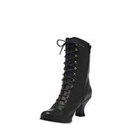 Stockerpoint Botas 4490 Botas de Media caña para Mujer, Nappa Negro, 36 EU
