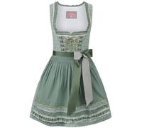 Stockerpoint Damen Dirndl Amber I Größe 34-54 I Trachtkleid mit liebevollen Details & Schubtaschen I Bequem & pflegeleicht I Perfekt für Trachten & Festlichkeiten, Salvia, 36