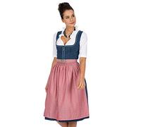 Stockerpoint Dirndl Roseline Vestido para ocasión Especial, Rosa Azul Viejo, 44 para Mujer