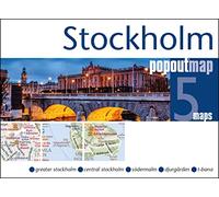 Stockholm PopOut Map: Handy, pocket size, pop-up map of Stockholm (PopOut Maps) [Idioma Inglés]