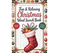 Stocking Stuffer for Adults: Fun & Relaxing Christmas Word Search Book | Large Print Holiday Puzzle Gift for Men & Women | Festive Brain Games for Winter Nights