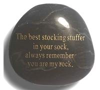 STOCKING STUFFER The Best in Your Sock, Always Remember, You Are my Rock, Rock Grabado (Negro)