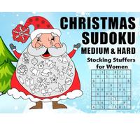 Stocking Stuffers: Christmas Sudoku for Women: Medium to Hard Sudoku Puzzles with solutions: Christmas Ornaments Coloring Book