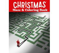 Stocking Stuffers For Adult | Christmas Maze And Coloring Book: Xmas Challenging Puzzles to Have Fun Unwind This Jolly Time