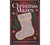 Stocking Stuffers for Adults: Christmas Activity Book with Mazes - A Fun Holiday Gift for Men and Women