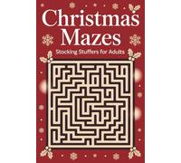 Stocking Stuffers for Adults: Mazes Christmas Activity Book - Perfect Festive Gift for Men and Women