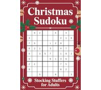 Stocking Stuffers for Adults: Sudoku Christmas Activity Book - Perfect Brain-Boosting Gift for Men and Women