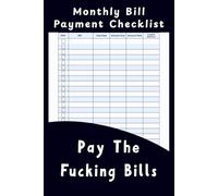 Stocking Stuffers for Dad: Monthly Bill Payment Checklist - Expense and Bill Tracker Notebook - Funny Gifts for Men Who Have Everything