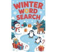 Stocking Stuffers for Kids: Winter Word Search: Easy Puzzle Book with Solutions: Christmas Gift Idea for Boys and Girls