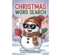 Stocking Stuffers for Teen Boys: Christmas Word Search: Cozy Puzzles for Teenagers: Large Print Activity Book with Solutions