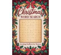 Stocking Stuffers for Women: Christmas Word Search: Fun and Relaxing Holiday Themed Word Find Puzzle Book for Adults, Large Print with Solutions