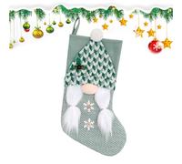 Stockings Christmas - Holiday Tricoted Nwarf Mantel | Bolsa de Caramelos Festivos para Chimenea, Soporte de Aperitivos para Mesa, Ventana, Puerta Exterior, jardín, Bolsa de Dinero de Temporada
