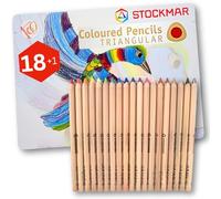 Stockmar kleurpotloden 3kant ass.18+1(EN-NL-FR)