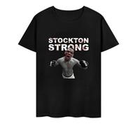 Stockton Strong Nate Diaz Fighter T-Shirt Graphic Printed tee for Men Black