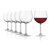 Stölzle Lausitz Copas de Borgoña Weinland Set de 6 - 650 ml - Elegantes Copas de Vino Tinto ideales para Borgoña - Finas Copas de Cristal para una Máxima Expresión de Sabor - Apto para Lavavajillas