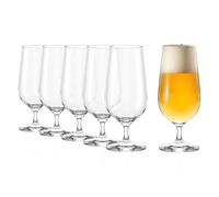 Stölzle Lausitz Copas de Cerveza Grand Cuvée Set 6x 390 ml - Cristal Tulipa Elegante para Pils y Lager - Aptas para Lavavajillas - Alta Calidad Alemana - Diseño Sofisticado y Duradero