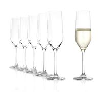 Stölzle Lausitz Copas de Champagne Classic Set de 6 190ml - Elegantes Flûtes para Prosecco y Vinos Espumosos - Cristal Resistente y Apto para Lavavajillas - Hecho en Alemania