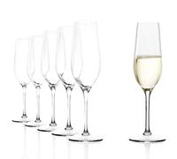 Stölzle Lausitz Copas de Champagne Event Set de 6, 195 ml - Elegantes Copas de Cristal para Prosecco, Cava y Espumosos - Resistentes, Aptas para Lavavajillas, Hechas en Alemania
