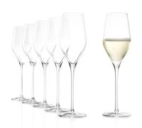 Stölzle Lausitz Copas de Champagne Exquisit Royal Set de 6, 265ml - Elegantes Copas de Cóctel para Vinos Espumosos - Cristal Fabricado en Alemania - Apto para Lavavajillas y Resistente a Golpes