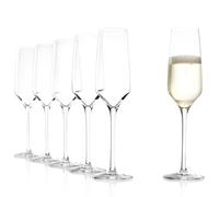 Stölzle Lausitz Copas de Champán Experience Set de 6, 190 ml - Elegantes copas ideales para champán, cava y prosecco - Cristal de alta calidad, aptas para lavavajillas y resistentes a golpes