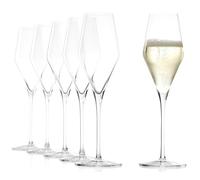 Stölzle Lausitz Copas de Champán Quatrophil Set de 6, 290ml - Elegantes Copas de Cristal Ideales para Champagne, Cava y Prosecco - Aptas para Lavavajillas y Resistentes a Golpes