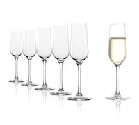 Stölzle Lausitz Copas de Champán Revolution Set de 6, 200 ml - Elegantes Cristales para Champán, Prosecco & Cava - Cristal Lavable en Lavavajillas & Fabricado en Alemania