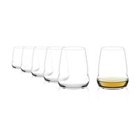 Stölzle Lausitz Copas de Vino Blanco Cocoon Set de 6, 445ml - Modernas sin Tallo para una Máxima Liberación de Aromas - Copas de Cristal - Apta para Lavavajillas & Hechas en Alemania