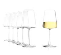 Stölzle Lausitz Copas de Vino Blanco Power Set de 6, 400 ml - Copas Modernas para una Máxima Aromatización - Elegantes Copas de Cristal - Apta para Lavavajillas y Resistentes a Golpes