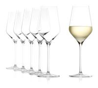 Stölzle Lausitz Copas de Vino Blanco Quatrophil Set de 6, 405 ml - Elegantes Copas para Vino Blanco y Aperitivo - Cáliz de Cristal - Resistentes al Lavavajillas y Fabricadas en Alemania