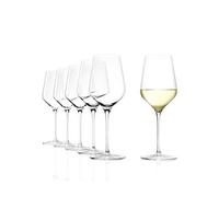 Stölzle Lausitz Copas de vino blanco STARlight 410ml I Copas de vino blanco 6 pcs. set I Copas de cristal aptas para el lavavajillas I Copas de vino blanco set inastillable