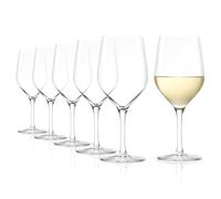 Stölzle Lausitz Copas de Vino Blanco Ultra Set de 6, 305 ml - Ideales para Vinos Blancos & Tintos Ligeros - Cristal de Alta Calidad con Pie Corto - Aptas para Lavavajillas & Resistentes