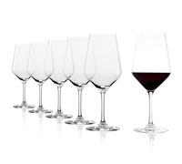 Stölzle Lausitz Copas de Vino Bordeaux Revolution Set de 6, 650 ml - Copas de Alta Calidad para Bordeaux, Amarone & Syrah - Copas Elegantes de Cristal - Resistentes a Golpes y Lavavajillas