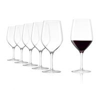 Stölzle Lausitz Copas de Vino Bordeaux Ultra Set de 6, 550 ml - Copas de Alta Calidad para Bordeaux - Copas de Vino Tinto con Pie Corto - Máxima Liberación de Aroma - Aptas para Lavavajillas