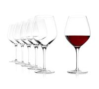 Stölzle Lausitz Copas de Vino Borgoña Exquisit Set de 6 650ml - Elegantes Copas de Cristal para Vino Tinto - Gran Copa para una Óptima Liberación de Aroma - Apto para Lavavajillas