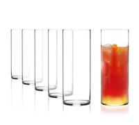 Stölzle Lausitz Copas Longdrink Kyoto Bar Set 6, 465 ml - Copas Elegantes para Cócteles, Agua, Jugos - Cristal Resistente a Golpes, Apto para Lavavajillas - Ideal para Día a Día y Ocasiões Especiales