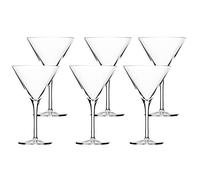 Stölzle Lausitz Cuenco de cóctel profesional de 250 ml, juego de 6 vasos Martini, cristalino, vasos de cóctel aptos para lavavajillas e irrompibles, vasos de martín