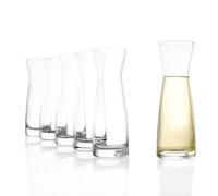 Stölzle Lausitz Jarra Universal 6 unidades de 125 ml - Mini Jarra de Cristal sin Plomo para Agua Zumo Leche o Licores - Diseño Elegante y Duradero - Apta para Lavavajillas - Hecha en Alemania