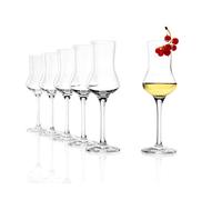 Stölzle Lausitz - Juego de 6 vasos de cristal para grappa, 90 ml, como soplado artesanalmente, apto para lavavajillas, de cristal fino